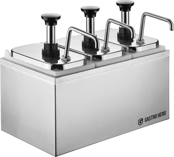 Gastro Hero Saucenspender - - Dosierpumpe Edelstahl