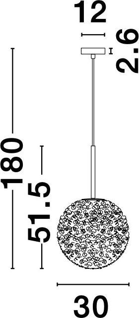 Actual product image Nova Luce Pendant lights (G9)