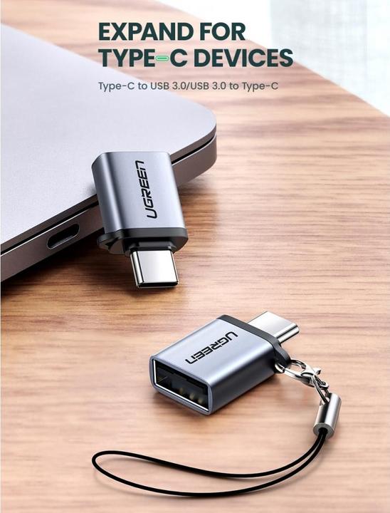 Produktbild Ugreen USB-C 3.1 zu USB-A 3.0 Buchse Adapter (USB Typ C, USB-A)