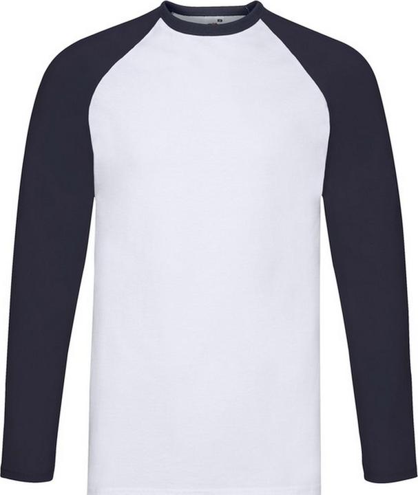 Immagine prodotto Fruit of the Loom Valueweight Maglietta Baseball Manica Lunga Uomo (XL)