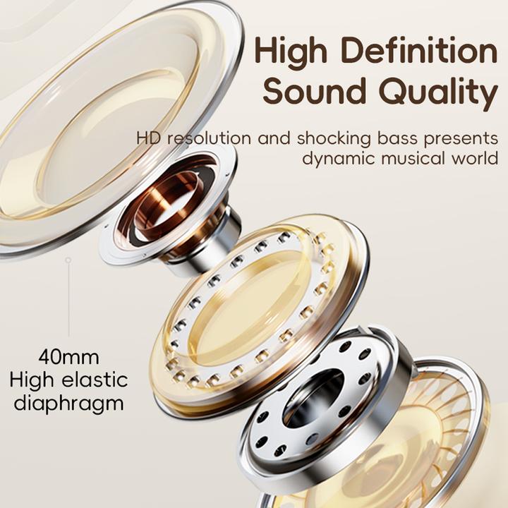 Produktbild Rock - O3 ANC Wireless Headphones RAU0773 - Bluetooth-Kopfhörer, Hellblau/Grau (ANC, 15 h, Kabellos)