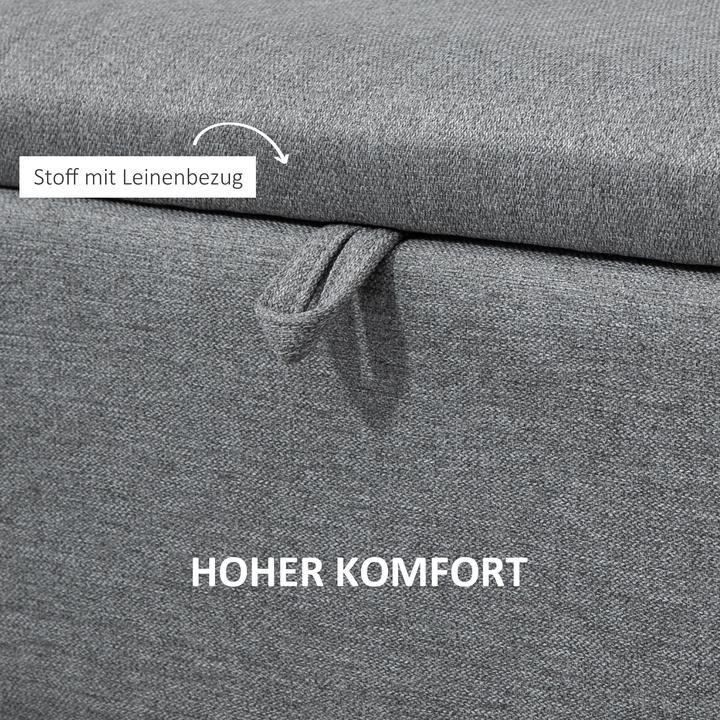Image du produit Homcom Sitzbank Polyester, Stahl Grau (101 cm)