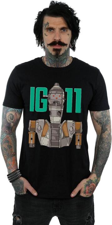 Image du produit Star Wars - T-shirt THE MANDALORIAN IG-11 BOUNTY HUNTER - Homme (M)