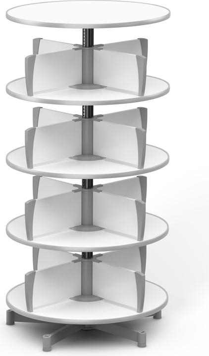 Produktbild Moll Ordnerdrehsäule Multifile 4 Etagen 96 Ordner weiss