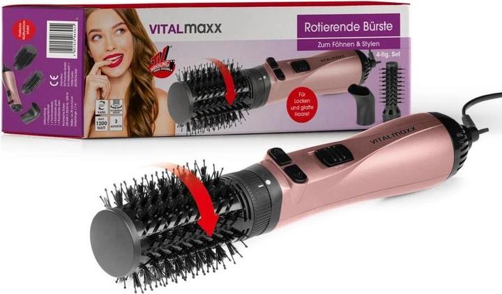 Produktbild Vitalmaxx Warmluftbürste Anthrazit, Rose