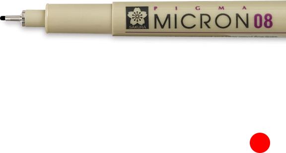 Immagine prodotto Sakura Pigma Micron 0.45mm (Rosso, 1 x)