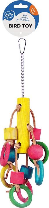 Produktbild EBI Rope Ring mit bunten Holzklötzchen + Glocke