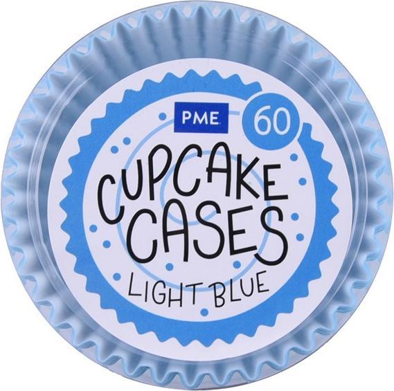 Produktbild PME Cupcake Backform Hellblau, 60 Stück (5 cm)