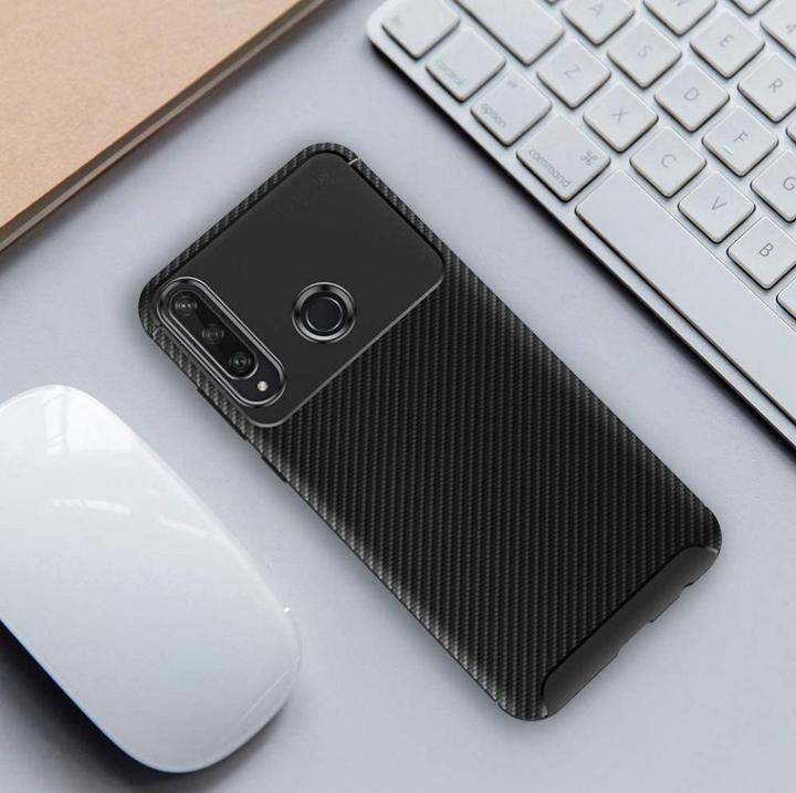 Actual product image Screenguard Huawei Y6p Cover Carbon Design TPU Case (Huawei Y6p)