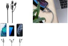 Actual product image Ansmann Data/charging cable USB 3in1 120cm (1.20 m, USB 2.0)