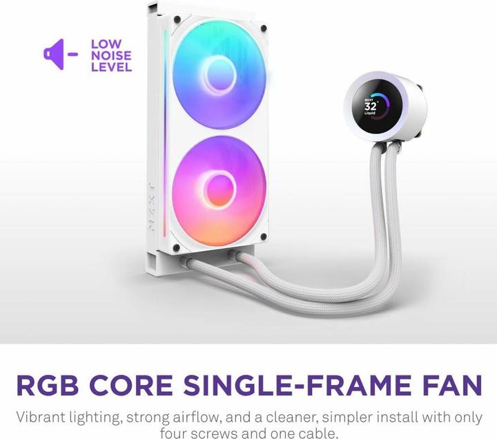 Actual product image NZXT Kraken Plus RGB 240 (weiss)