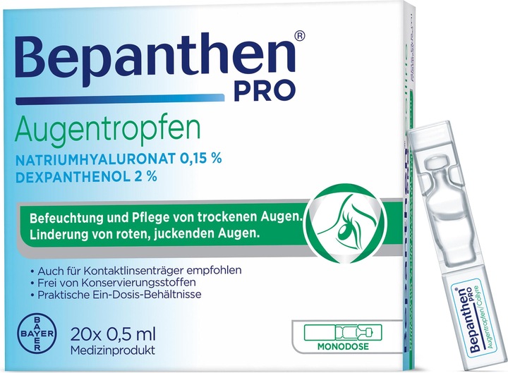 Produktbild Bepanthen PRO Augentropfen (10 ml, 20 x 0,5 ml)