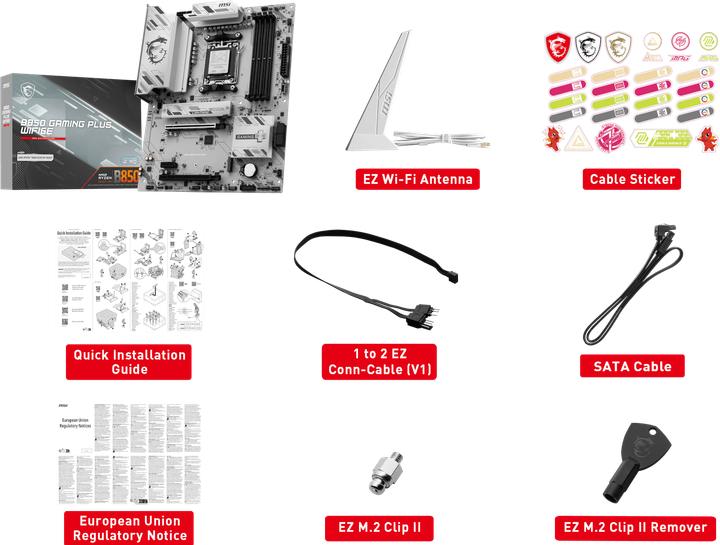 Image du produit MSI B850 Gaming Plus WIFI6E (AM5, AMD B850, ATX)