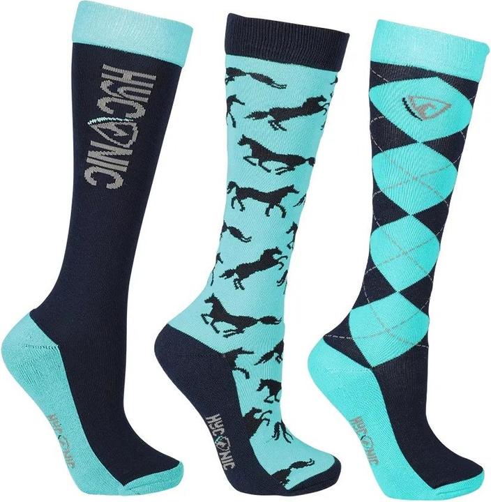 Actual product image Hyconic Unisex Adult Patterned Socks (Pack of 3) (pack of 3, 37 - 42)