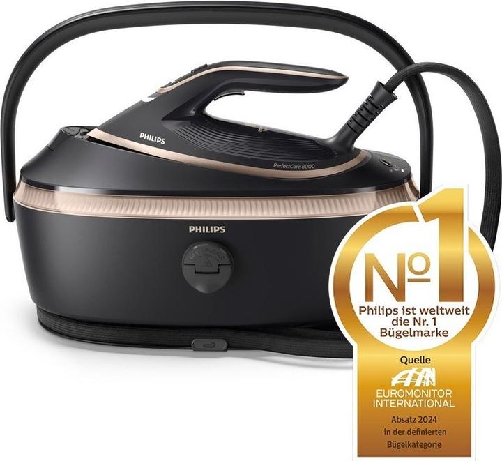 Actual product image Philips Dali PerfectCare Dampfbügelstation 8000 Series (3120 W, 850 g/min)