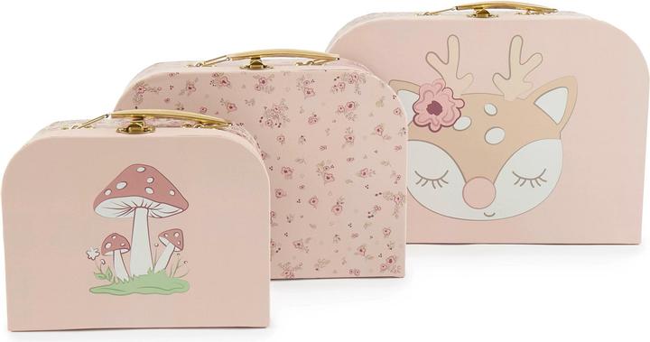 Image du produit Bieco Coffre à jouets Ella dreamy flowers Set de 3 pièces