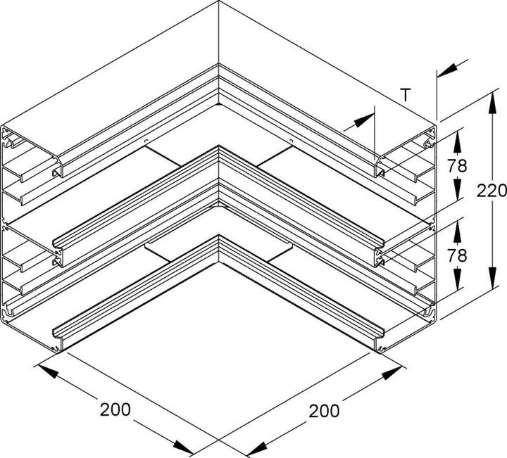 Immagine prodotto Niedax NIE DAI 220-78 N GK angolo interno 90, doppia dentatura simmetrica 220x80 mm alluminio, na (20 cm)