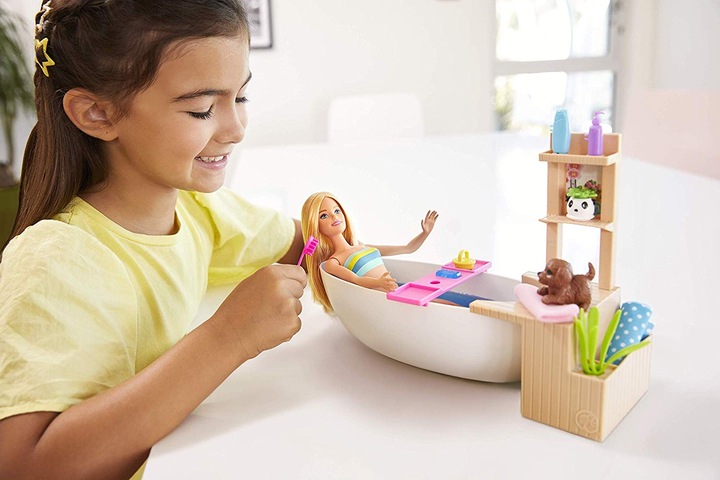Immagine prodotto Barbie Relax in vasca con bollicine e playset
