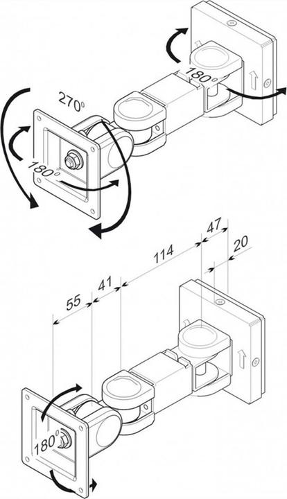 Image du produit Roline Moniteur LCD mural 3G (Mur, 24", 6 kg)