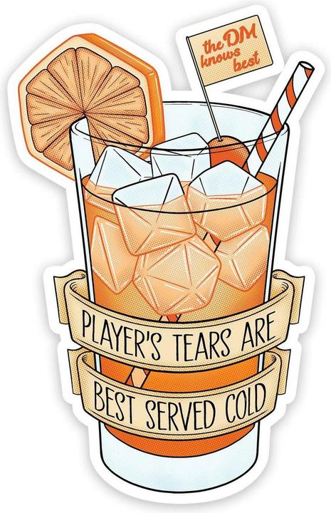 Actual product image Glass Staff Player's Tears Sticker Orange, Detailfarbe: Orange