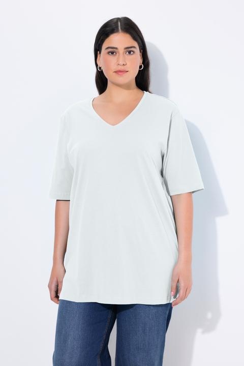 Produktbild Ulla Popken T-Shirt, V-Ausschnitt, Relaxed, Halbarm (42, 44)