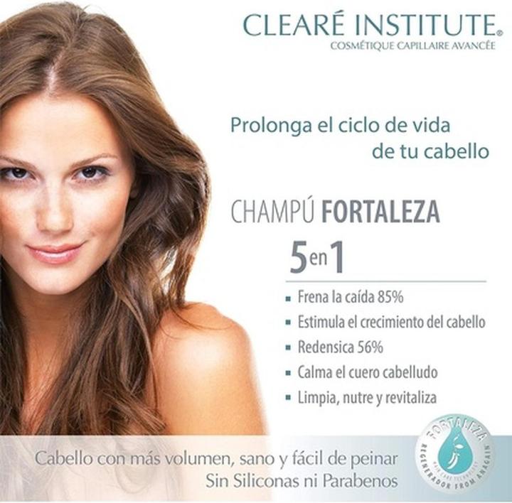 Immagine prodotto Clearé Institute Istituto Cleare Cleare Champu Fortaleza Anticaida 400ml (400 ml, Shampoo liquido)