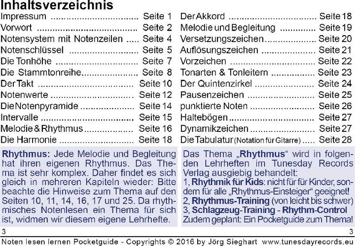 Valeurs nutritives et ingrédients Noten lesen lernen! (Allemand, Jörg Sieghart, 2016)