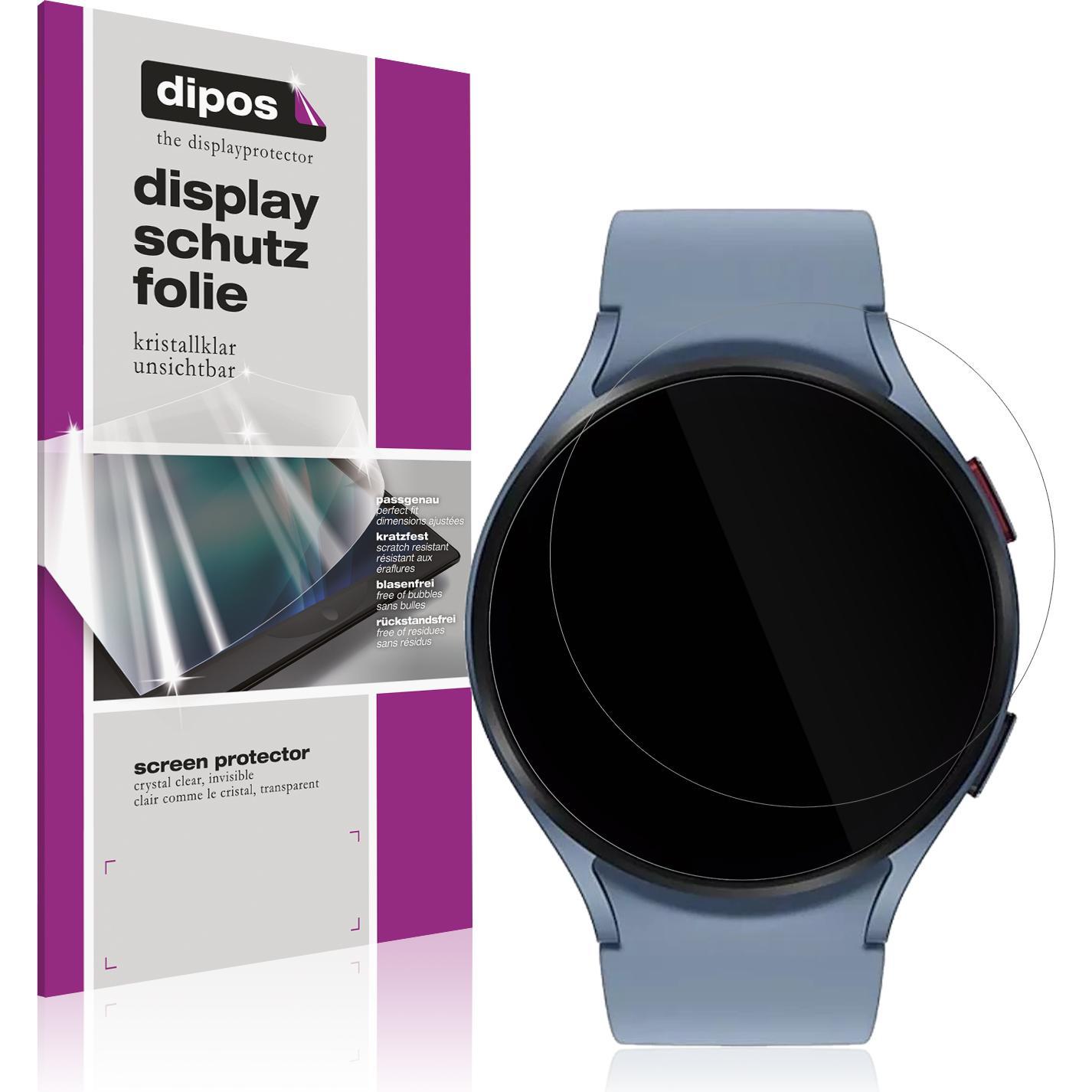 Dipos Displayschutzfolie Crystalclear, Smartwatch Schutzfolie, Transparent