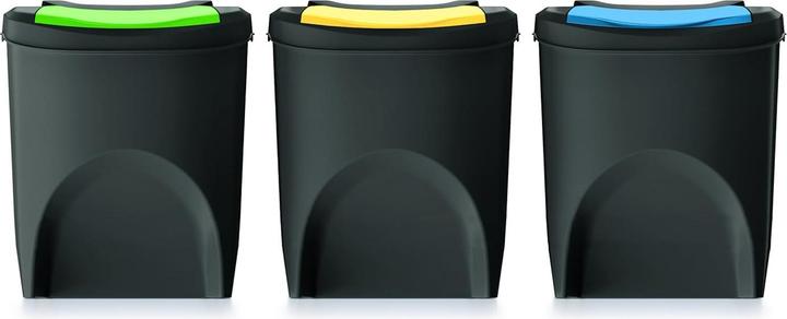 Produktbild Spetebo Stapelbares Mülltrennsystem, 3er Set (25 l)