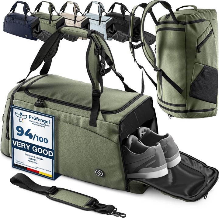 BeMaxx Sport-Trainingstasche, 40L, Grün (40 l)