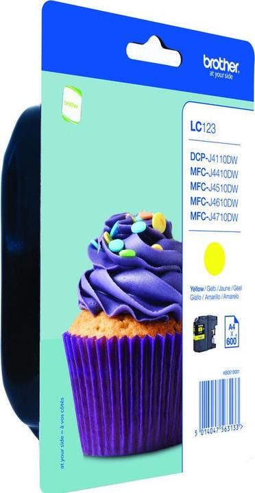 Actual product image Brother Lc-123y (Y)