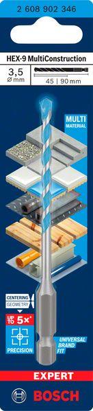 Produktbild Bosch Professional Zubehör Expert HEX-9 Multi Construction Bohrer (3.5 Millimeter)