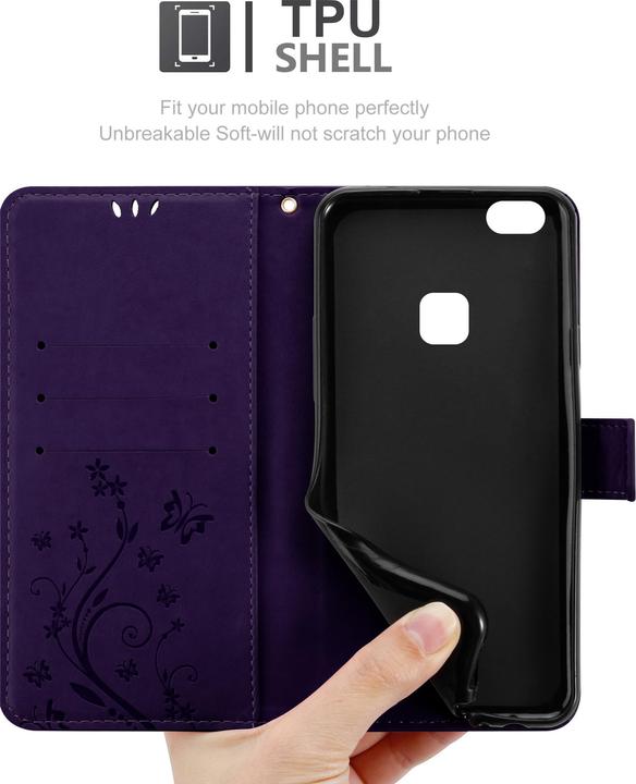 Actual product image Cadorabo Flower Book Cover (Huawei P10 Lite)
