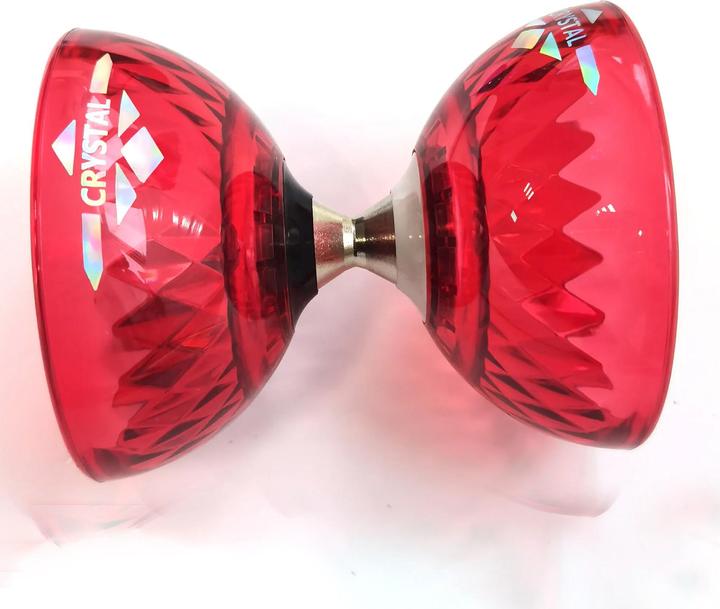 Immagine prodotto Acrobat Set cuscinetto diabolo rosso cristallo + bacchette in alluminio