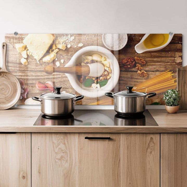 Produktbild Trenddeko Laercio - Pesto Rezept - Panorama (30 x 80 cm)