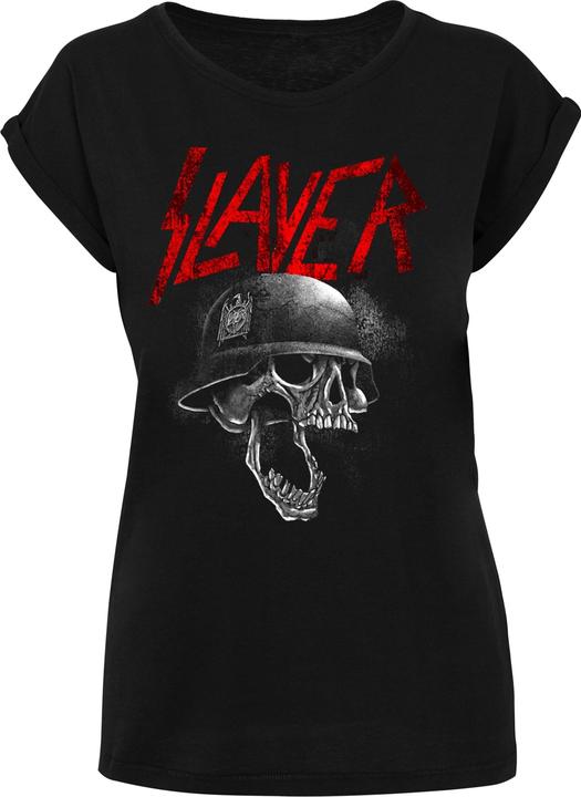 Produktbild Merchcode Ladies Slayer - Hellmit Extended Shoulder Tee - 112085 (S)