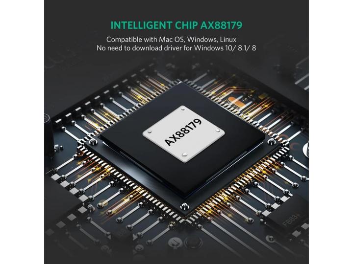 Actual product image Ugreen USB-C to Ethernet Adapter (Ethernet / Lan, 6.20 cm)