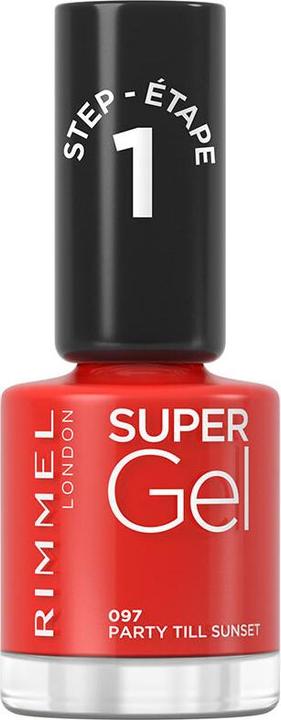 Rimmel London Rimmel - Super Gel STEP1 - Gel nail polish 12 ml 097 Party Till Sunset - (097 Party Till Sunset, Gel-Effect Nail Polish)