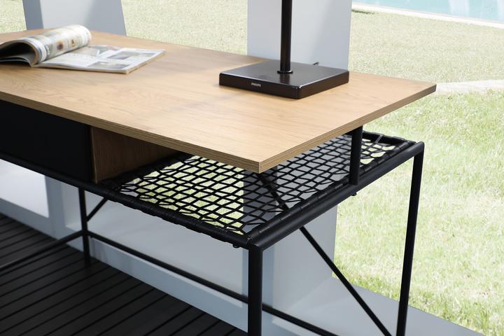 Image du produit SalesFever Bureau en bois plaquéx76 noir (110 x 55 x 76 cm)