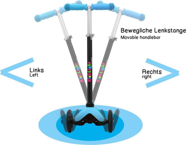 Actual product image Jamara KickLight Scooter blue