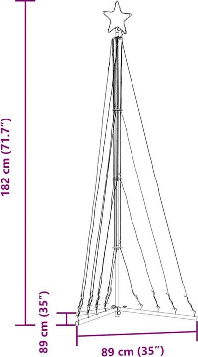 Image du produit vidaXL LED-Weihnachtsbaum