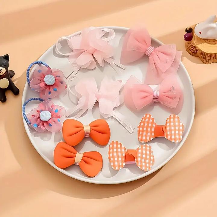 Produktbild Activity Board 10 Stück entzückende Blumen-Haarspangen, Haarschmuck für Mädchen, 10 Stück Mädchen-Haargummis mit