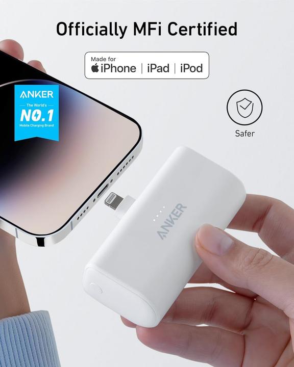 Produktbild Anker 621 Powerbank mit Lightning-Stecker (5000 mAh, 12 W)