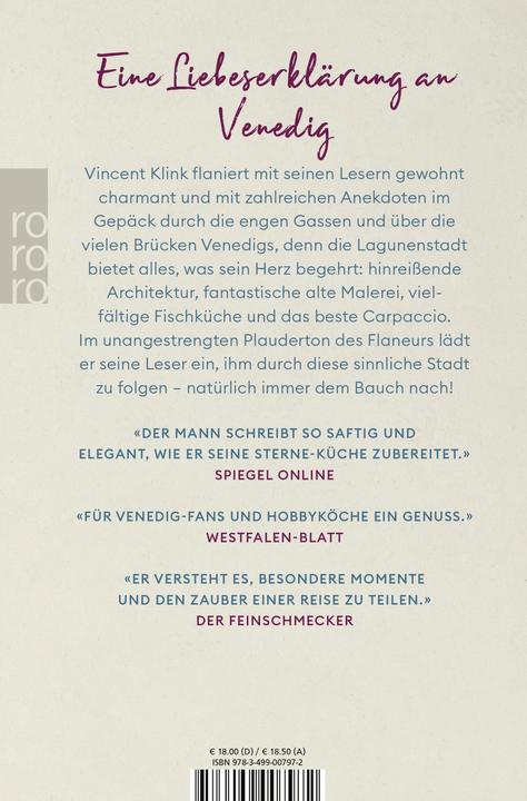 Produktbild Ein Bauch spaziert durch Venedig (Deutsch, Vincent Klink, 2024)
