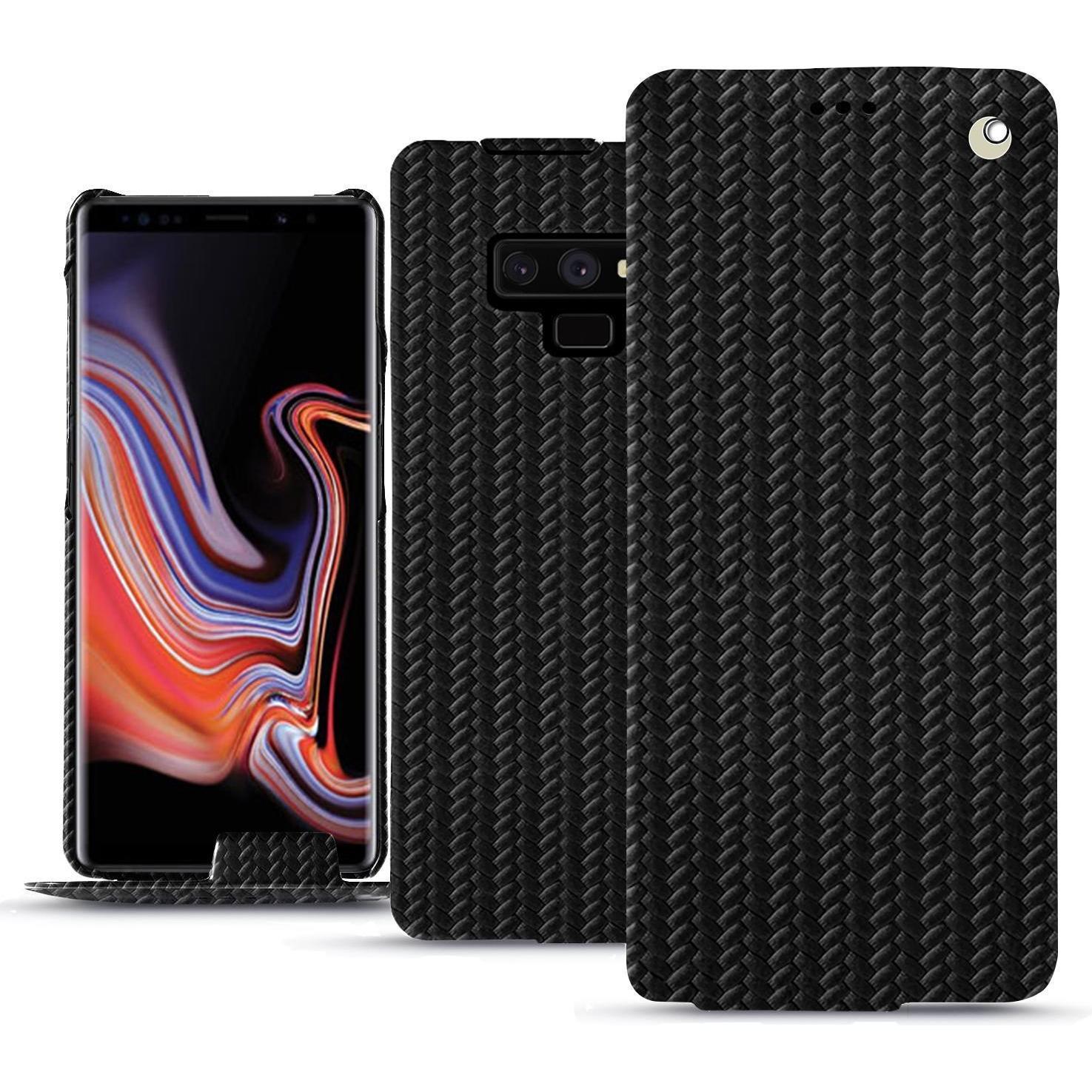 Noreve Lederschutzhülle vertikal (Samsung Galaxy Note 9), Smartphone Hülle, Schwarz