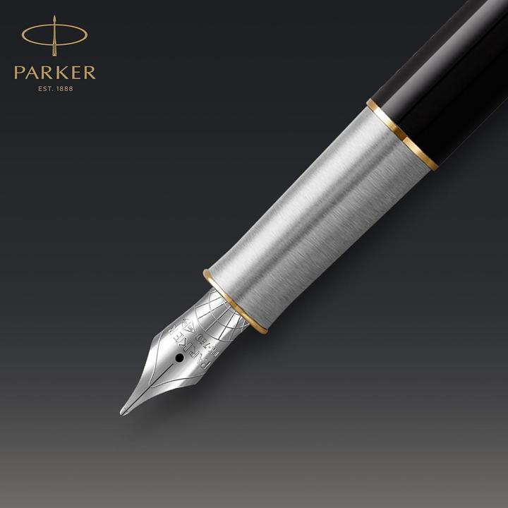 Produktbild Parker Füller Sonnet Premium Metal & G.C. 18K sw F (Black, Gold, Metallic, 1x)