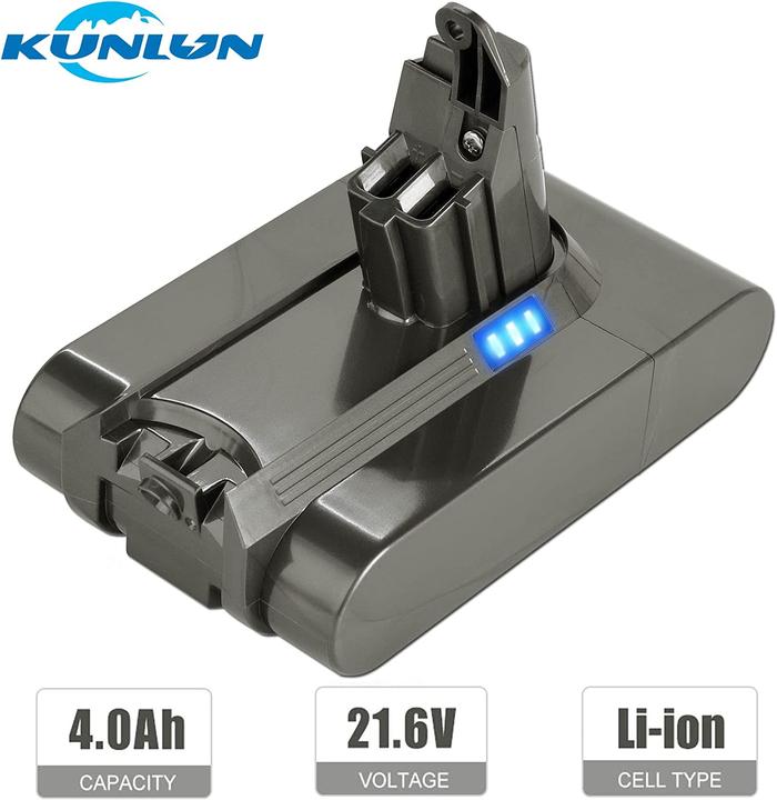 Actual product image Kunlun V6 Replacement Battery 4000mAh for Dyson Vacuum Cleaner