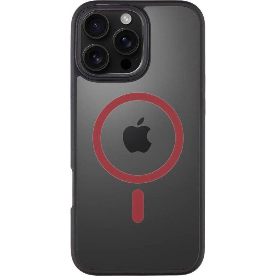 Tactical MagForce Hyperstealth 2.0 Cover for iPhone 16 Pro Max Black/Red (Apple iPhone 16 Pro Max), Smartphone Hülle, Sc...