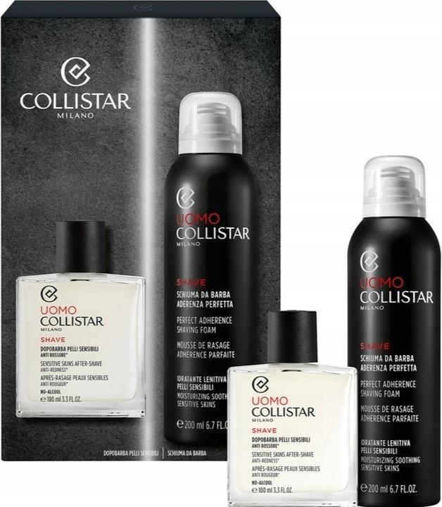Actual product image Collistar Uomo Schiuma Da Barba 200 ml + As Pelli Sensibili 100 ml