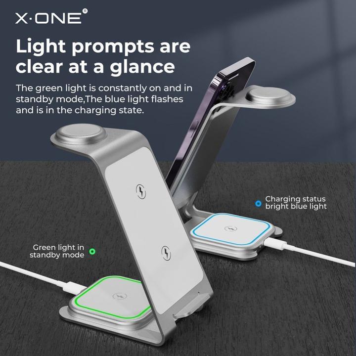 Image du produit X-One Dock station Wireless Charger Stand 3in1 22W (22 W)